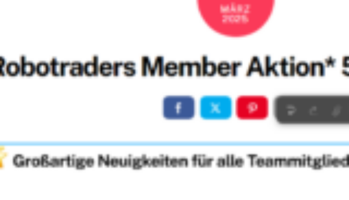Robotraders Member Aktion 50%